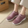 Pink knitted sock boots for warm and anti-slip women, thin elastic sock boots for autumn and winter details Picture
